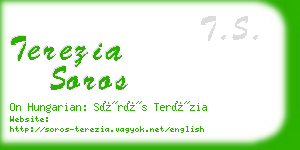 terezia soros business card